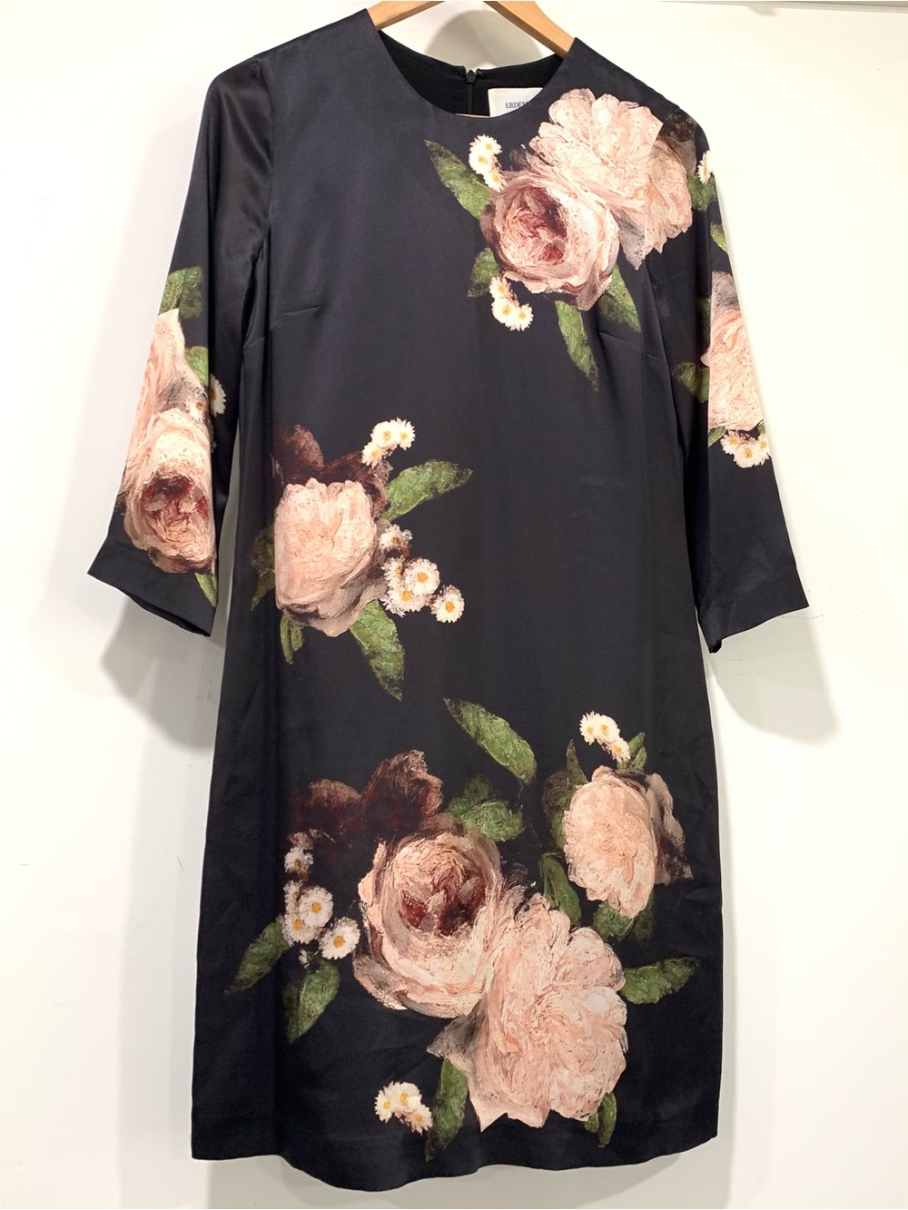 Erdem Emma Dress 100% Silk Floral Print Shift Dress Women’s Size 6 US